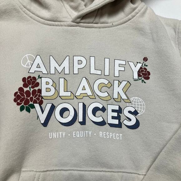 Abercrombie Kids AMPLIFY BLACK VOICES Hooded Sweatshirt Size 5/6 - Picture 4 of 6